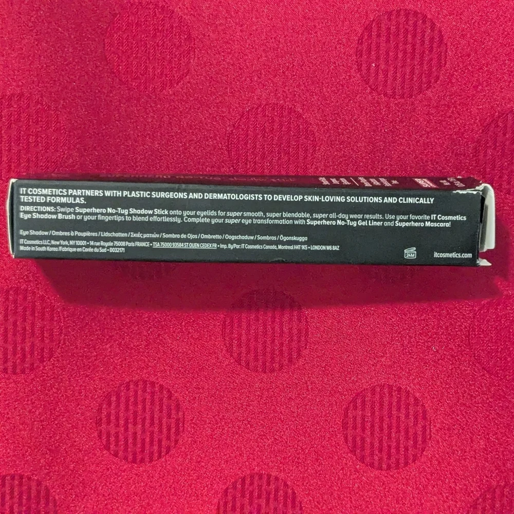 Silk Armor IT Cosmetics Superhero No-Tug Shadow Stick - Full Size NIB